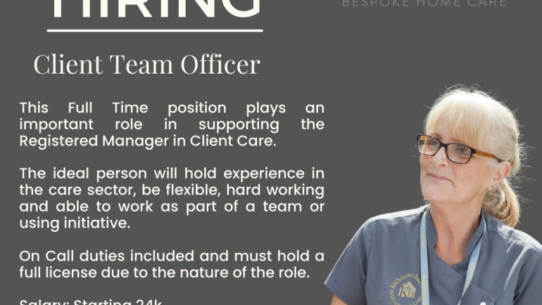 We’re Hiring – Client Team Officer
