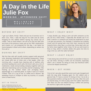 A DAY IN THE LIFE - Julie Fox